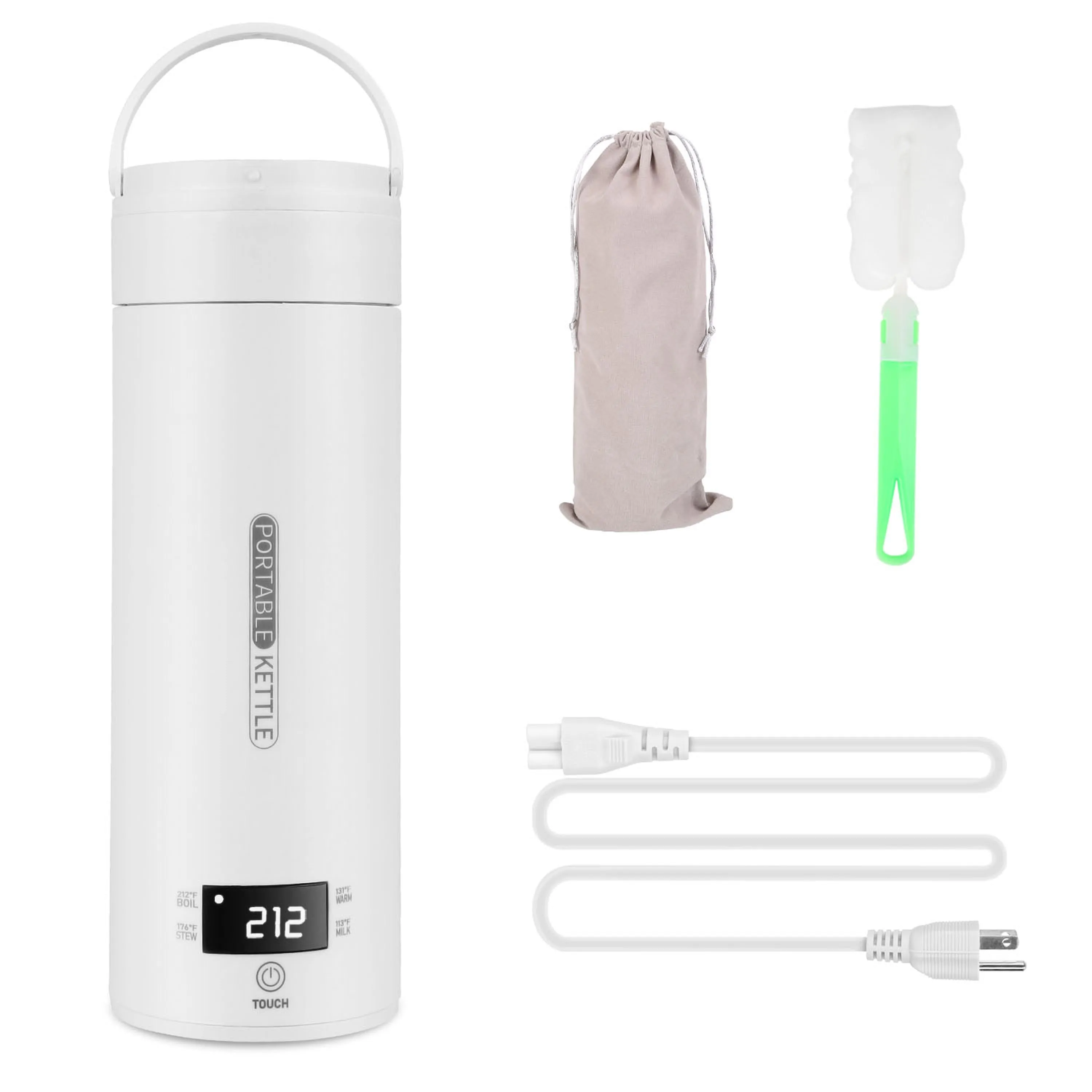 17Oz Travel Electric Kettle Stainless Steel with 4 Modes