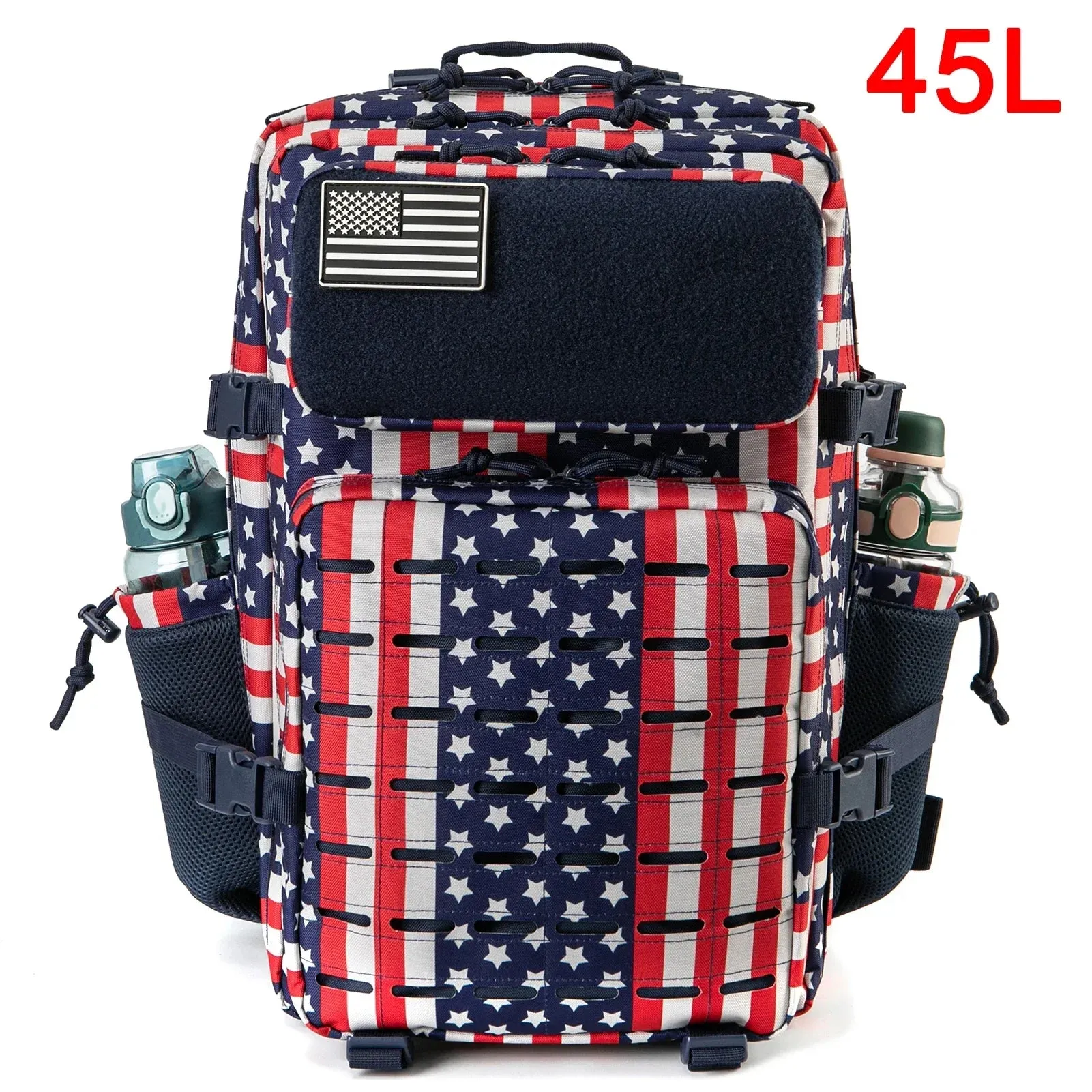 25L/45L Tactical Backpack Outdoor for Men and Women heavy duty Bag Small School Rucksack Hiking backpac kwith Bottle Holder