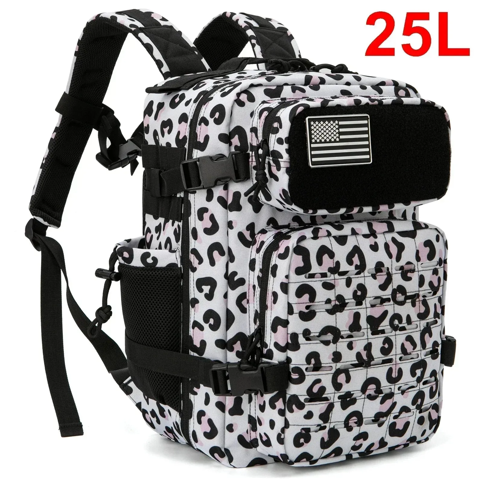 25L/45L Tactical Backpack Outdoor for Men and Women heavy duty Bag Small School Rucksack Hiking backpac kwith Bottle Holder