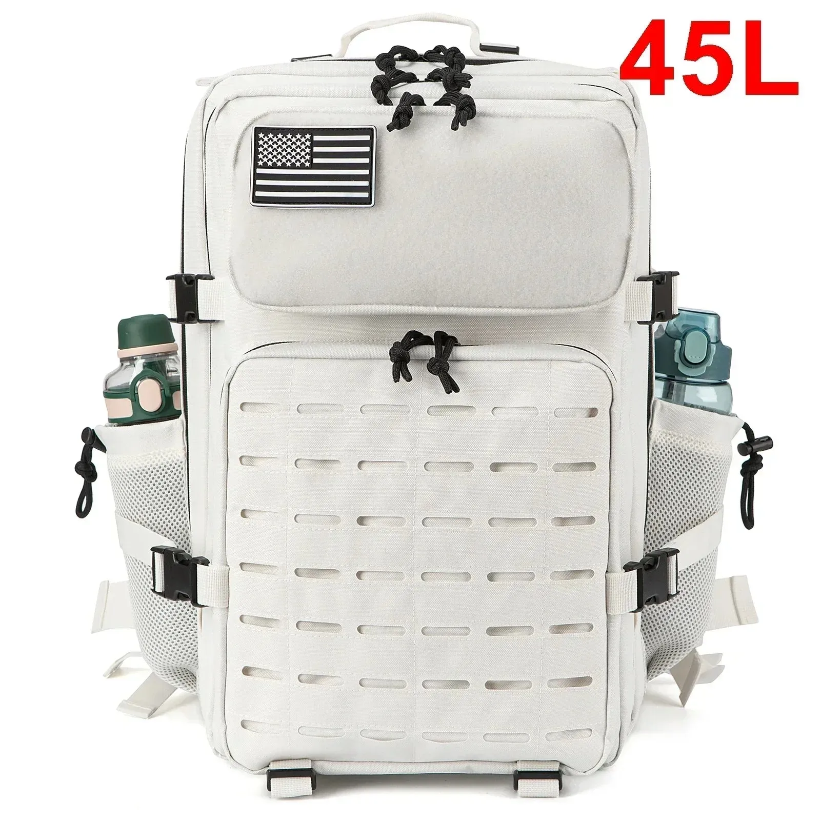25L/45L Tactical Backpack Outdoor for Men and Women heavy duty Bag Small School Rucksack Hiking backpac kwith Bottle Holder
