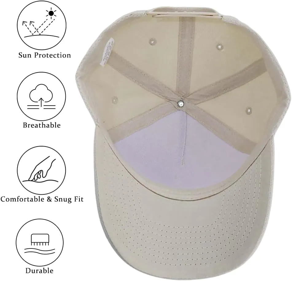5-Panel Baseball Cap for Workouts, Hiking, Outdoor Sports, Customizable DIY Design, All-Season Comfort Fit, Adjustable