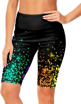 AOBUTE Womens 9"/10"/11" Long Swim Board Shorts High Waisted UPF 50  Biker Shorts with Pockets