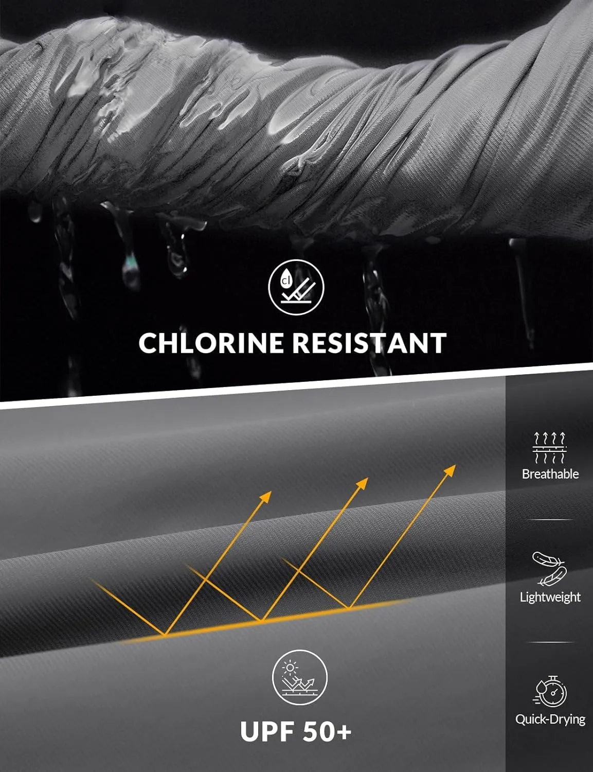 baleaf Women's 9" Long Swim Board Shorts with Zipper Pockets High Waisted Tummy Control Beach Shorts with Liner