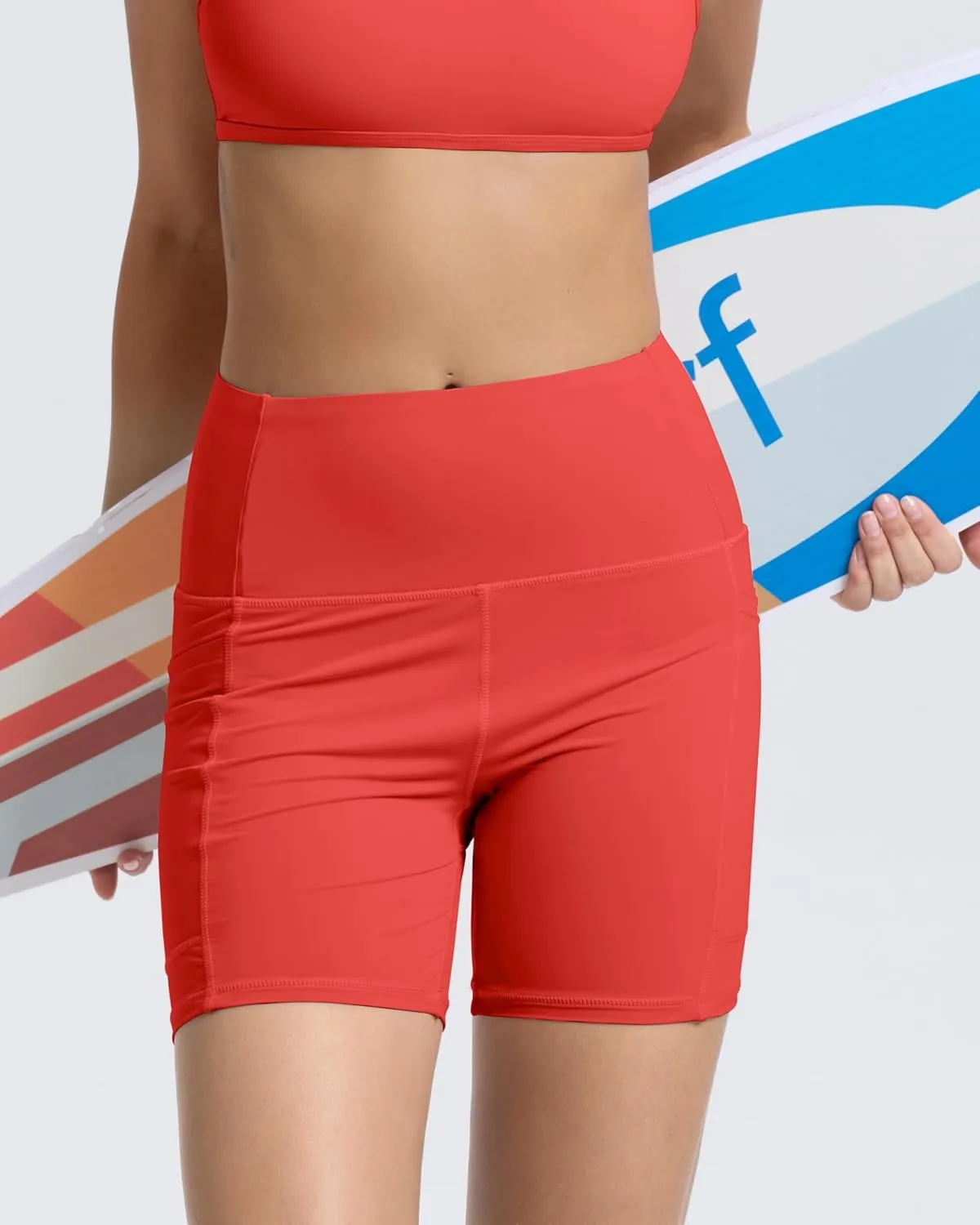 Beautikini Period Swimwear Menstrual Tummy Control Swimsuit 3.9" High Waist Leakproof Bathing Suit Bottoms for Teen Girls