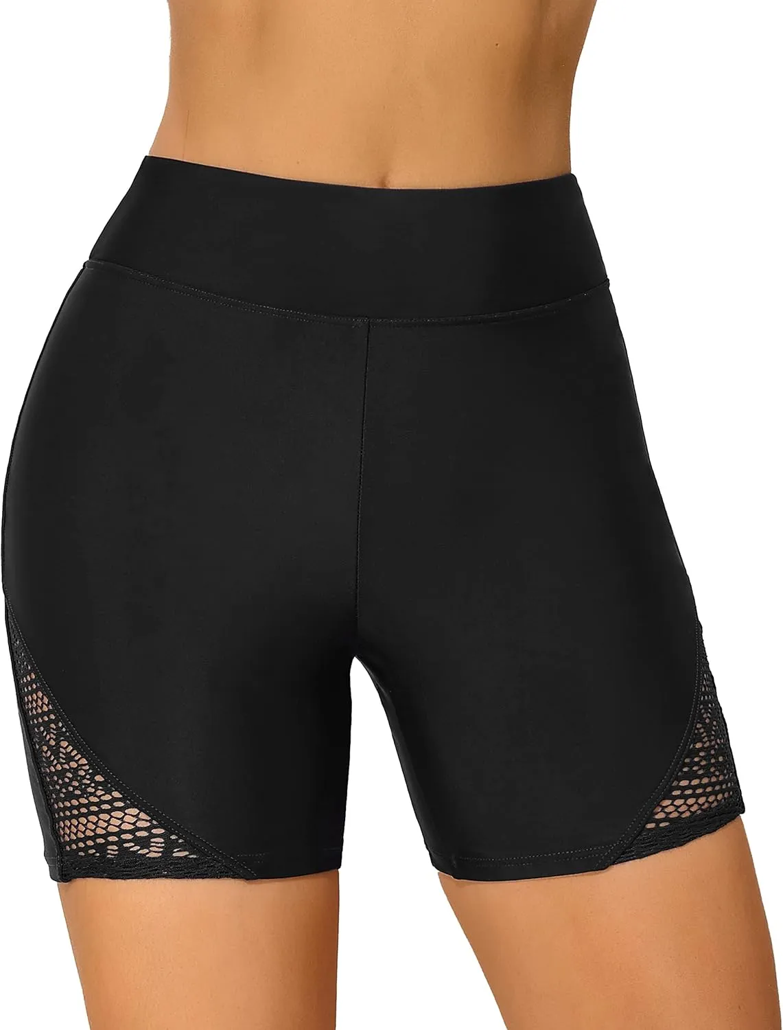 beautyin Women's Boardshort Swim Bottom High Waisted Tankini Swimwear Shorts