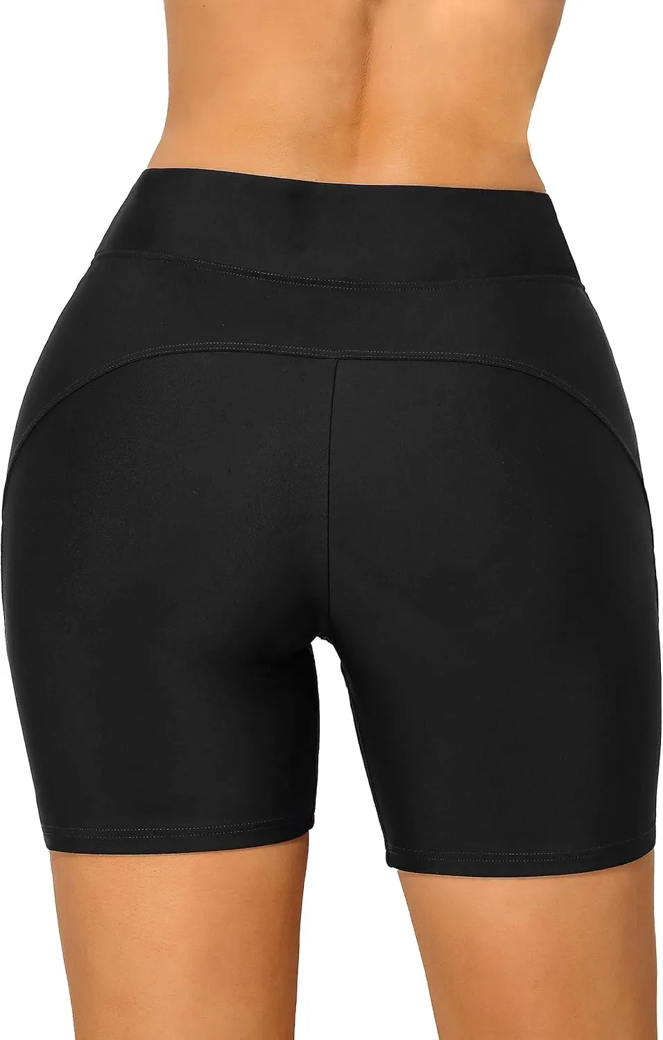 beautyin Women's Boardshort Swim Bottom High Waisted Tankini Swimwear Shorts