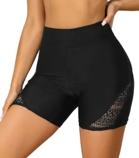 beautyin Women's Boardshort Swim Bottom High Waisted Tankini Swimwear Shorts