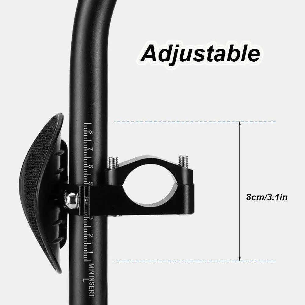 Bicycle Rest Handlebar Time Trial Bike Aerobar Cycling Aluminium Alloy Arm Aero Bar Bicycle Relaxation Handlebars for Road Bike and Mountain Bike