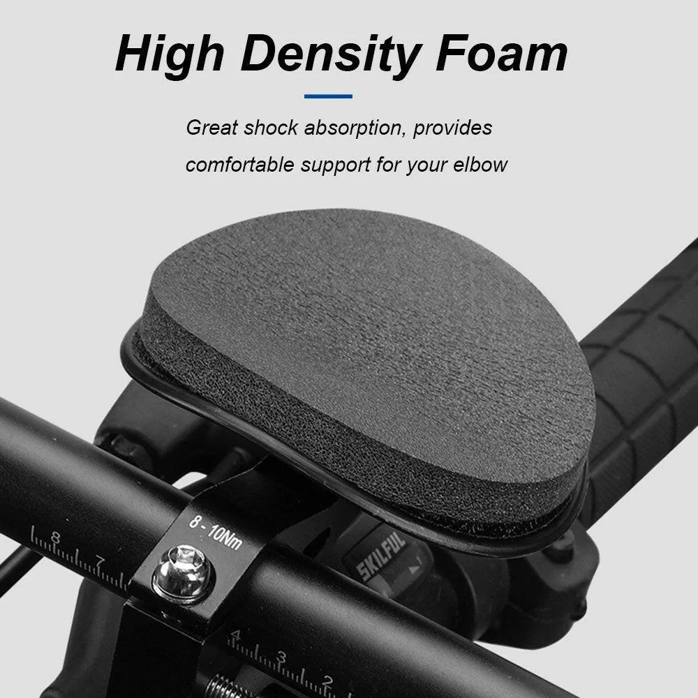 Bicycle Rest Handlebar Time Trial Bike Aerobar Cycling Aluminium Alloy Arm Aero Bar Bicycle Relaxation Handlebars for Road Bike and Mountain Bike