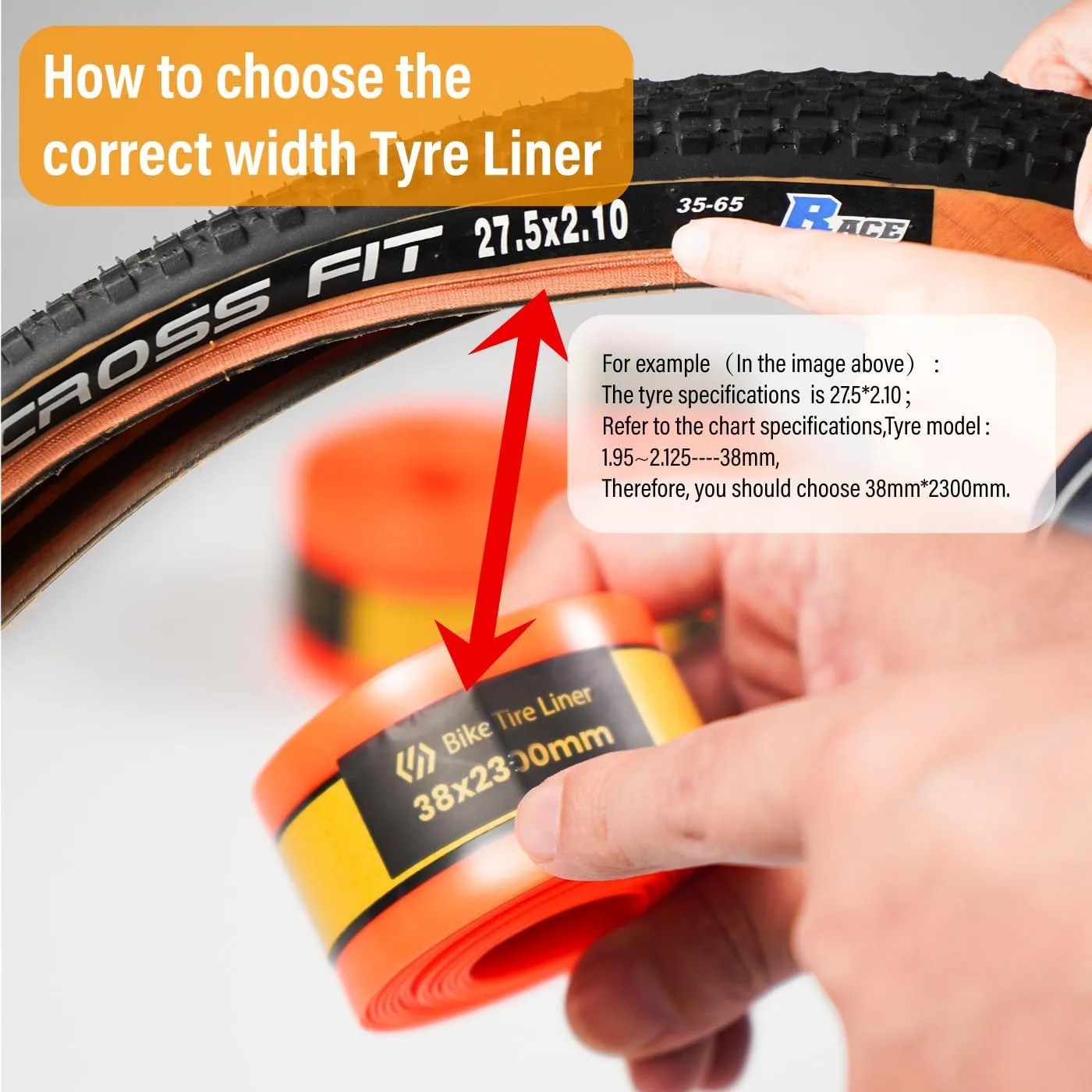 CNC Bike Tire Liners,Road Bike Puncture Proof Tire Liner,Mountain Bicycle Inner Tube Flat Protector-Self Adhesive Compatible with 18 20 24 26 27.5 28 29 MTB Tires and Road/Gravel Bike 700c Tires.