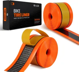 CNC Bike Tire Liners,Road Bike Puncture Proof Tire Liner,Mountain Bicycle Inner Tube Flat Protector-Self Adhesive Compatible with 18 20 24 26 27.5 28 29 MTB Tires and Road/Gravel Bike 700c Tires.
