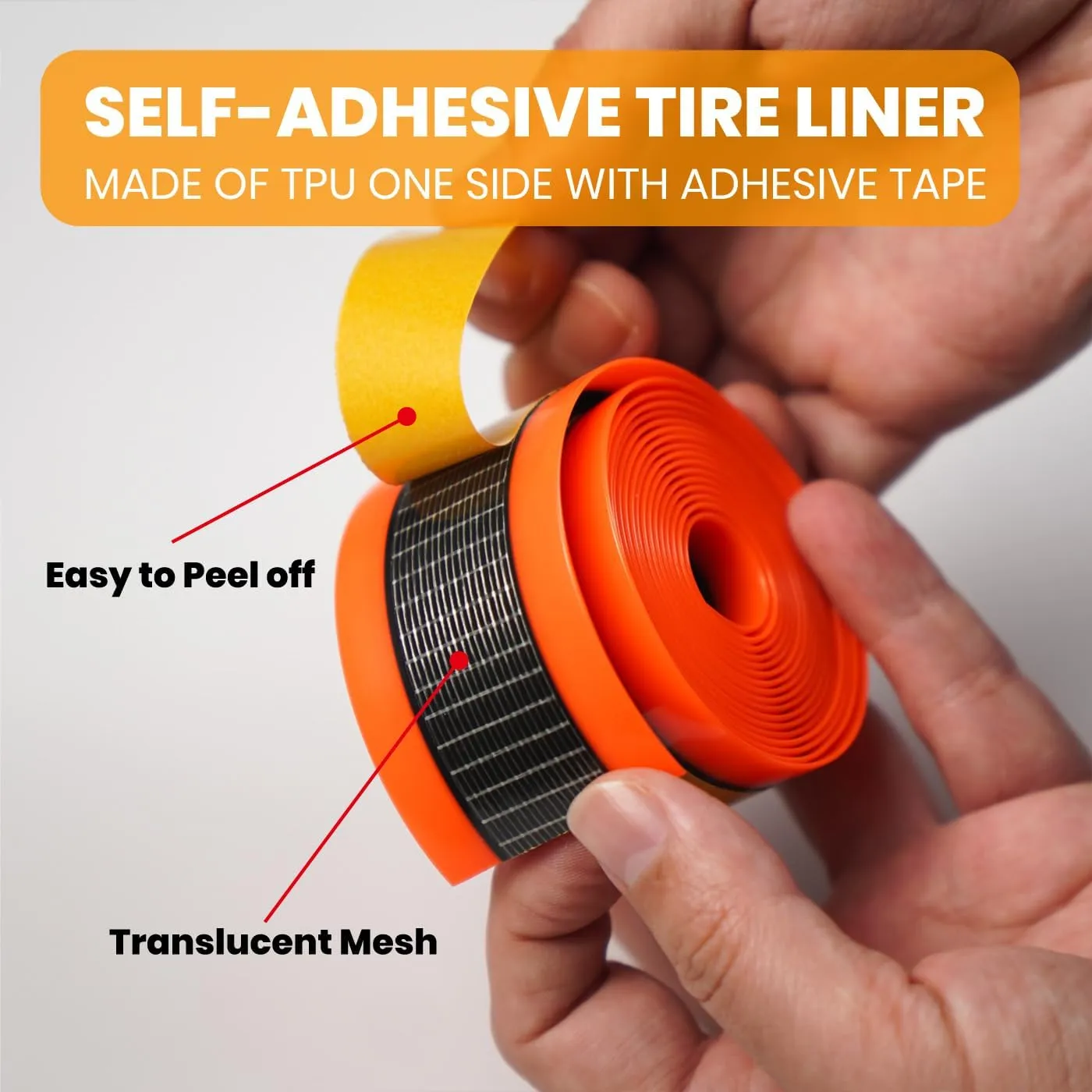 CNC Bike Tire Liners,Road Bike Puncture Proof Tire Liner,Mountain Bicycle Inner Tube Flat Protector-Self Adhesive Compatible with 18 20 24 26 27.5 28 29 MTB Tires and Road/Gravel Bike 700c Tires.