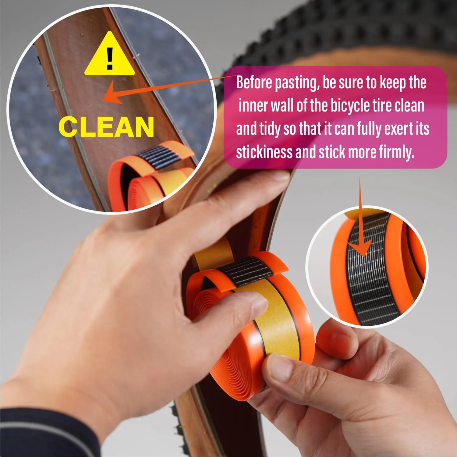 CNC Bike Tire Liners,Road Bike Puncture Proof Tire Liner,Mountain Bicycle Inner Tube Flat Protector-Self Adhesive Compatible with 18 20 24 26 27.5 28 29 MTB Tires and Road/Gravel Bike 700c Tires.