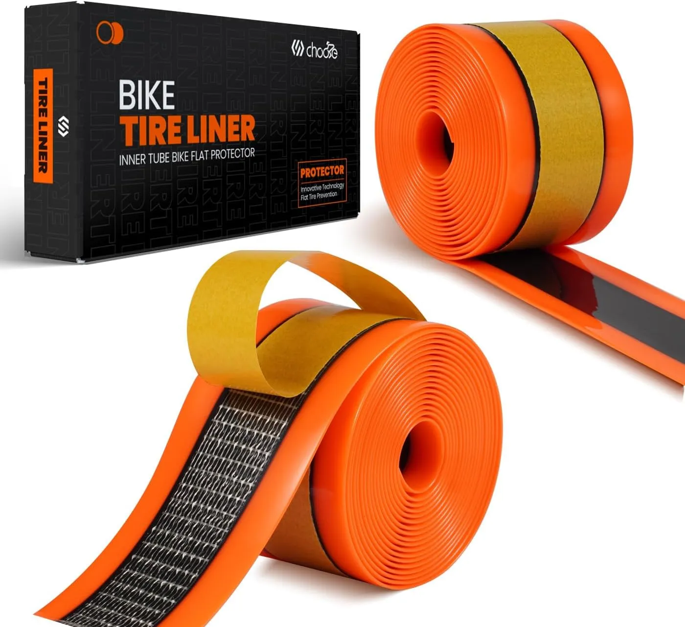 CNC Bike Tire Liners,Road Bike Puncture Proof Tire Liner,Mountain Bicycle Inner Tube Flat Protector-Self Adhesive Compatible with 18 20 24 26 27.5 28 29 MTB Tires and Road/Gravel Bike 700c Tires.