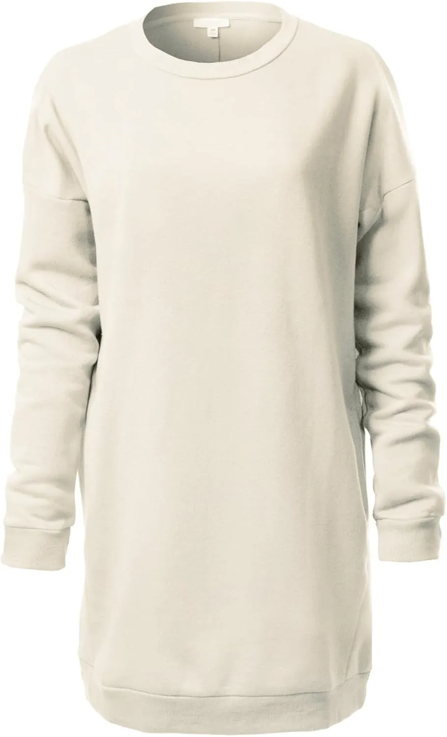 Design by Olivia Women's Casual Oversized Loose Fit Crewneck Long Sleeve Fleece Pullover Sweatshirts Tunic S~3X
