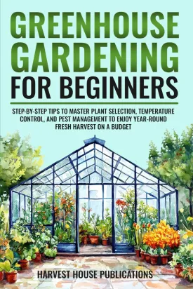 Greenhouse Gardening for Beginners: Step-by-Step Tips to Master Plant Selection, Temperature Control, and Pest Management to Enjoy Year-Round Fresh Harvests on a Budget Paperback  April 10, 2025