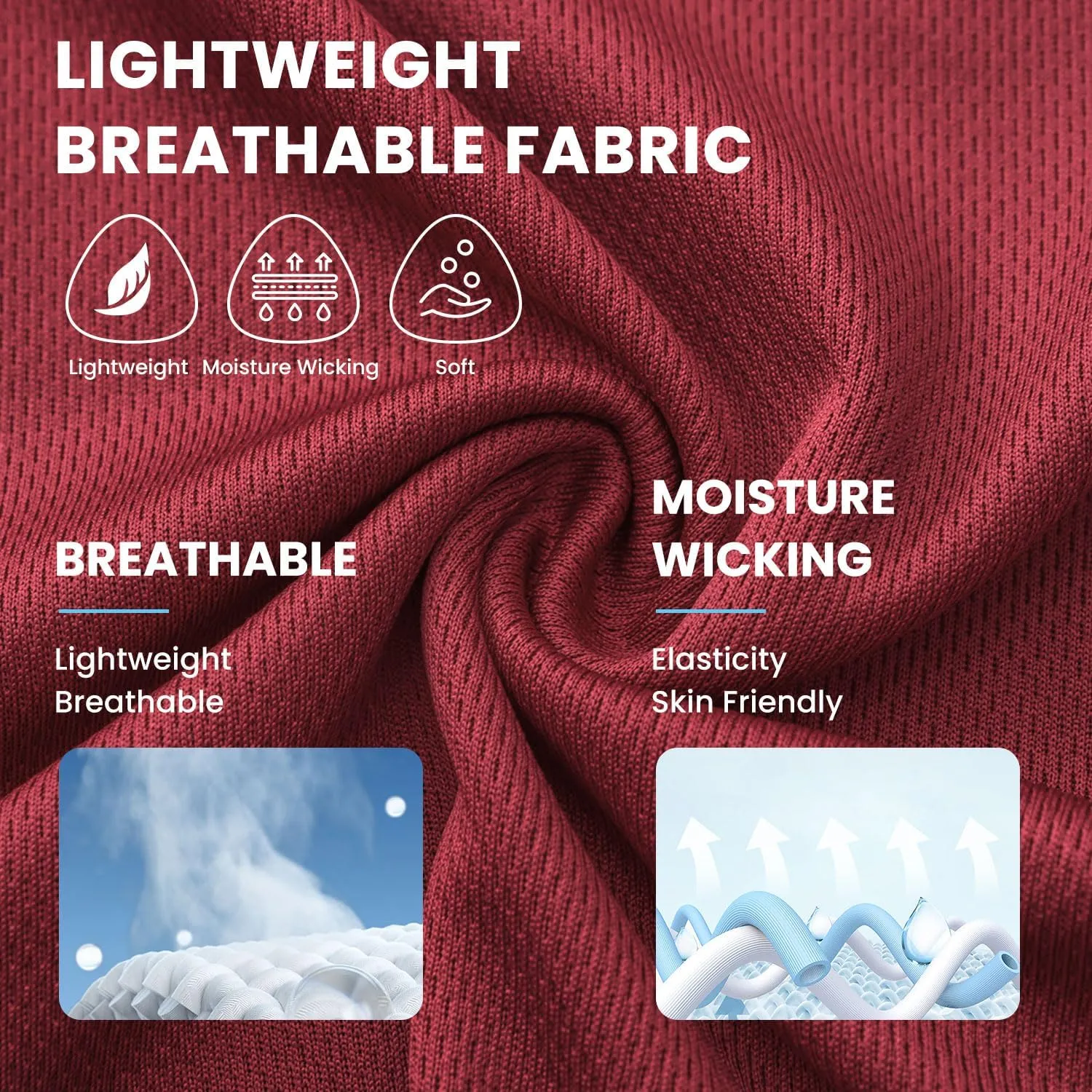 HOdo Big and Tall Mens Polo Shirt Moisture Wicking Sport Golf Shirts 2XL-6XL