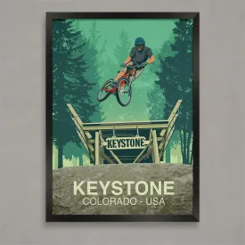 Keystone Mountain Bike Poster