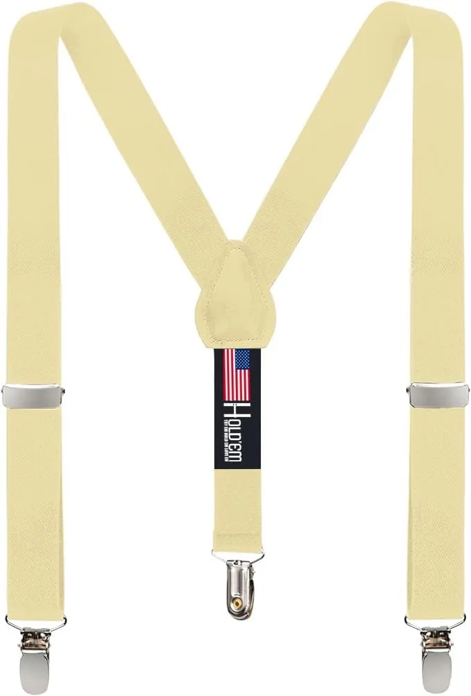 Kids and Baby Elastic Adjustable Solid Color Suspenders (Available in 3 sizes and 27 colors)