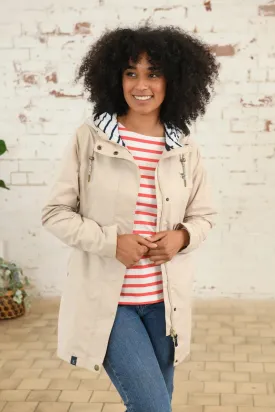 Lighthouse Beachcomber Long Waterproof Jacket-CREAM
