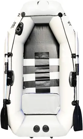 Lnflatable Boat 1 Person 175cm Inflatable Rowing Boat Ship Canoe Drifting Raft Dinghy Hovercraft Outdoor Fishing Diving Surfing Sailing Comfortable (Color : ArmyGreen, Si