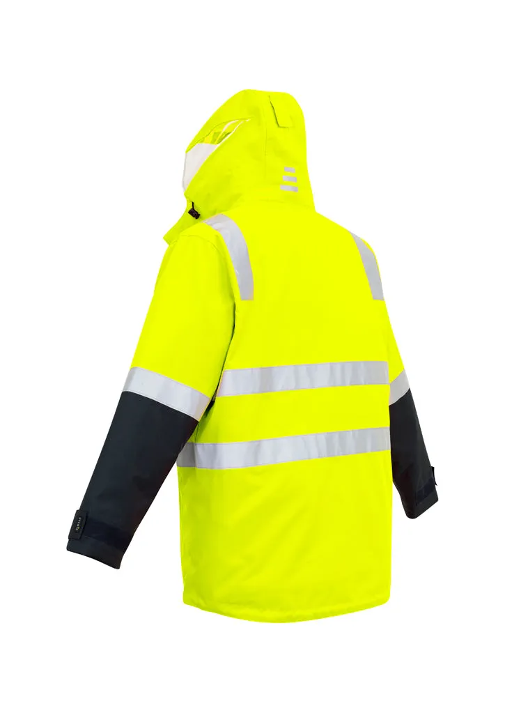 Mens Hi Vis 4in1 Waterproof Jacket
