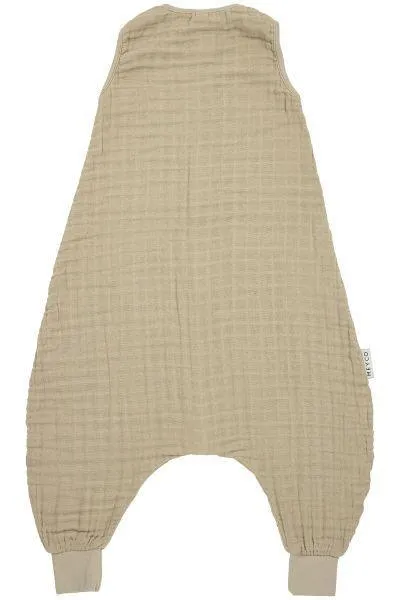 Meyco Baby Summer Sleep Overall Jumper Pre-washed Muslin Uni - Sand - 92cm