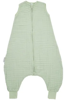 Meyco Baby Summer Sleep Overall Jumper Pre-Washed Muslin Uni - Soft Green - 92cm