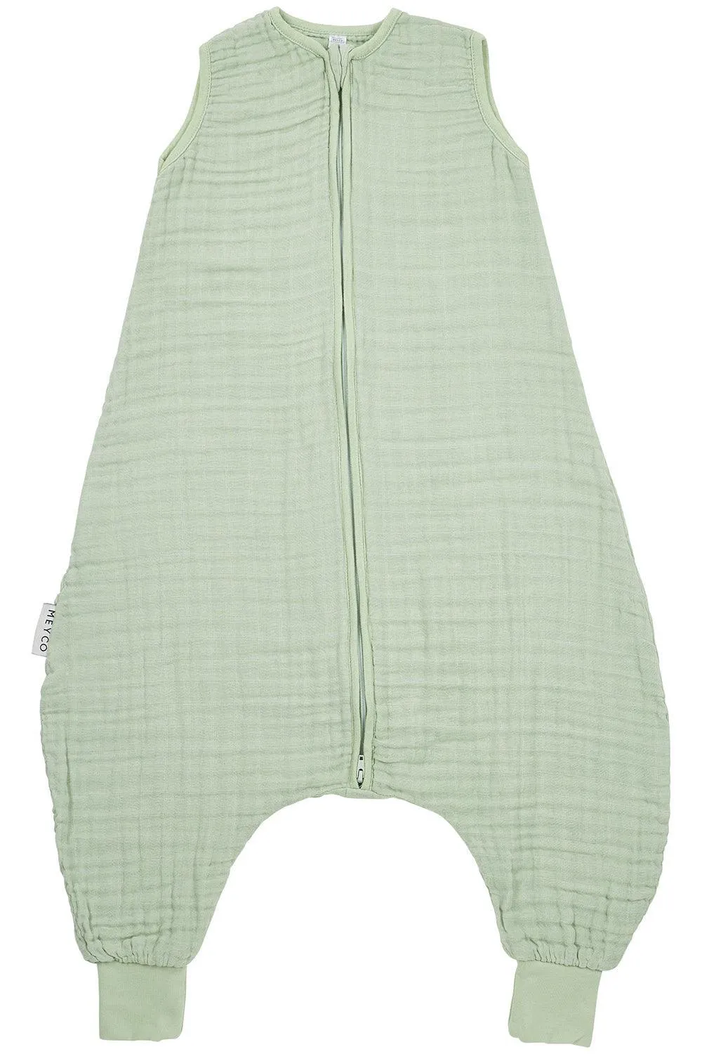 Meyco Baby Summer Sleep Overall Jumper Pre-Washed Muslin Uni - Soft Green - 92cm