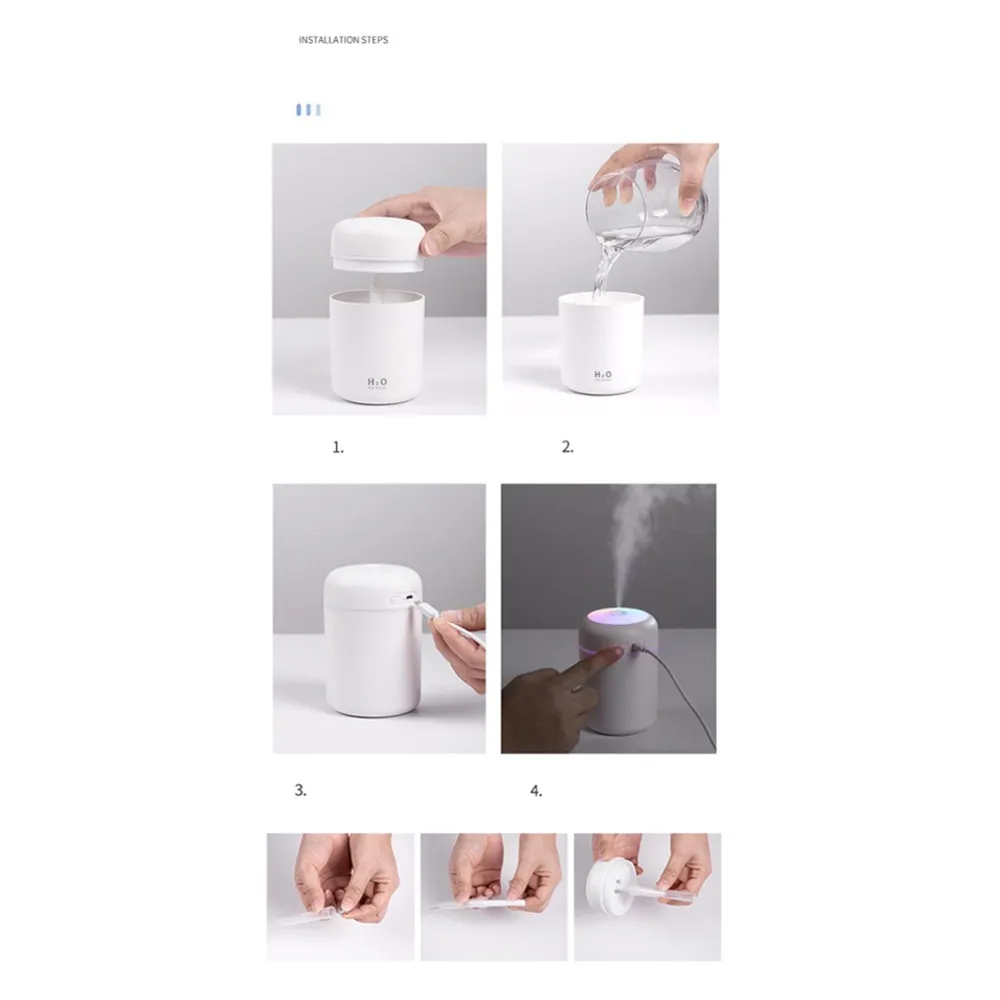 Mini Air Humidifier Aroma Oil Diffuser