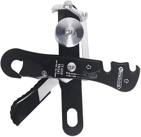 NewDoar Climbing Stop Descender Rappelling Belay for Rope 9-12mm Novices for Rescue