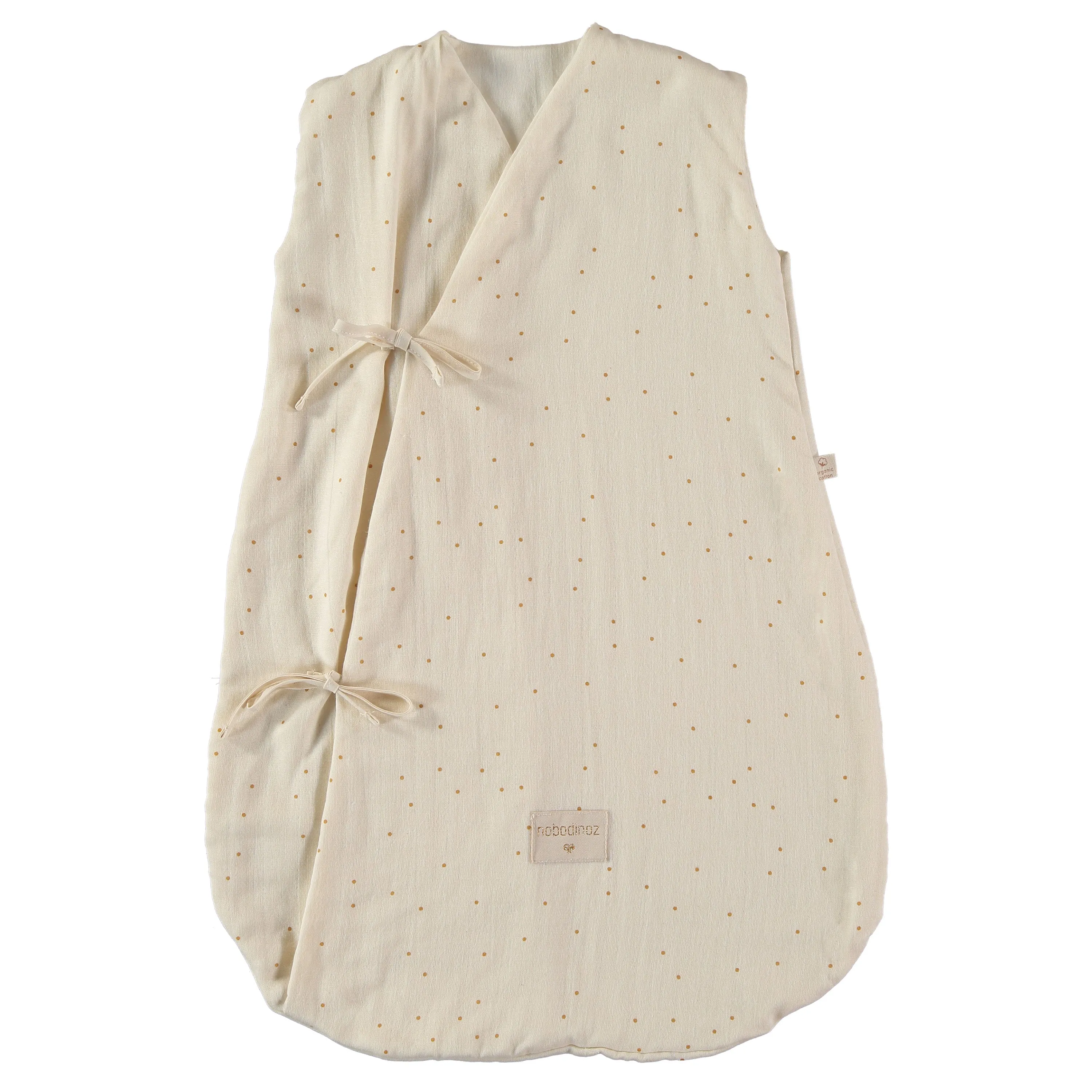 nobodinoz Sleeping Bag Dreamy Honey Sweet Dots Natural