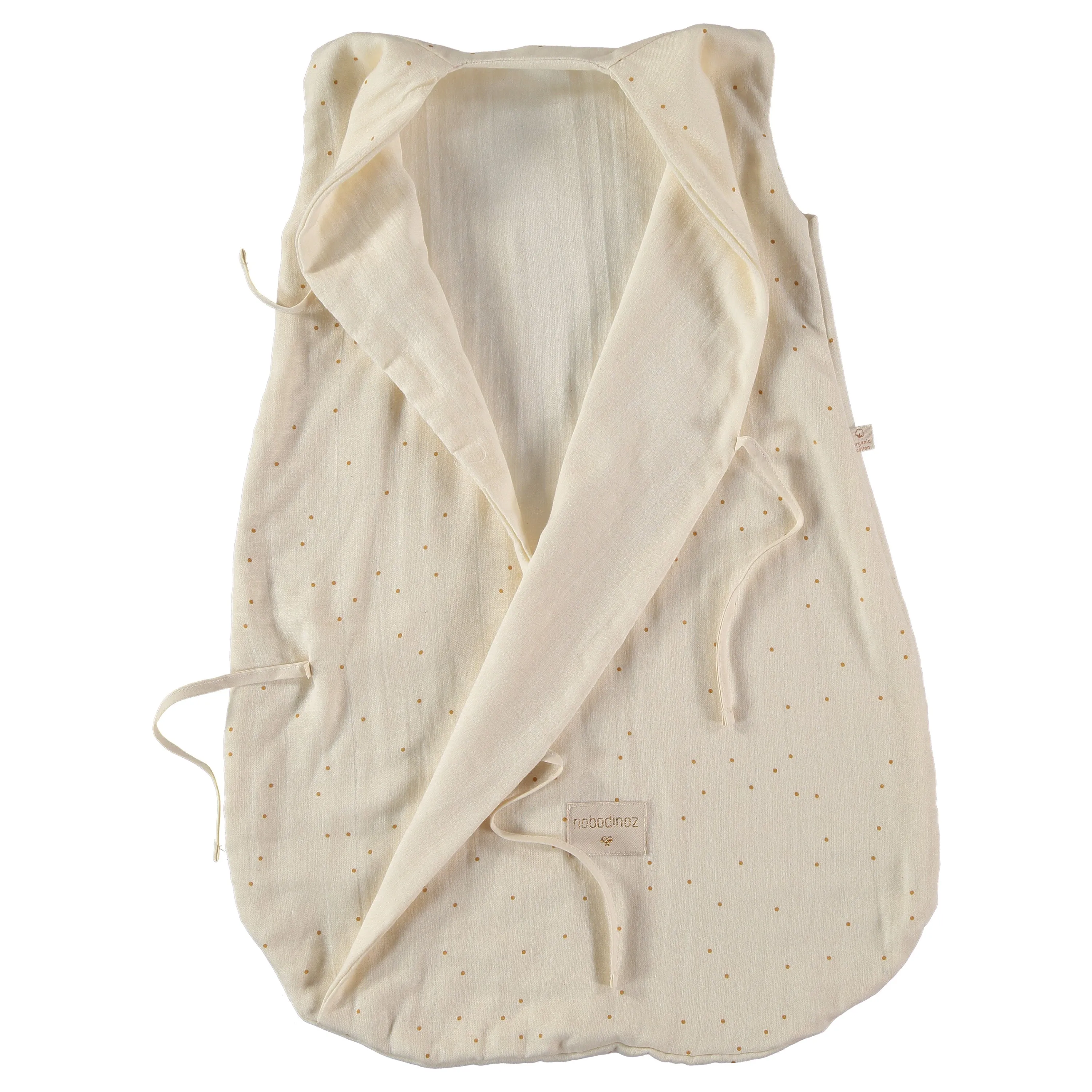 nobodinoz Sleeping Bag Dreamy Honey Sweet Dots Natural