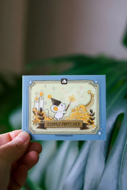 Starry Matches Vinyl Sticker