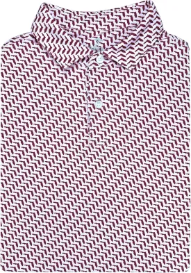 State Print Golf Shirt for Men ??Mens University Polo Moisture Wicking Dry Fit Performance Short Sleeve Regular Fit