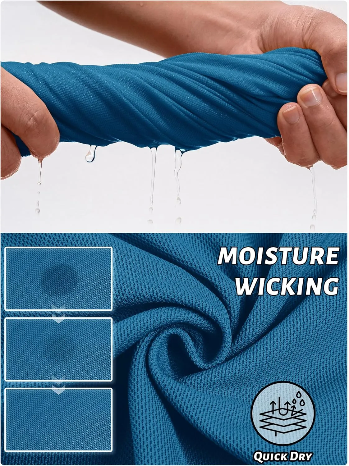 TACVASEN Men's Polo Shirts Long Sleeve Quick Dry Shirt Performance Tactical Shirts Golf Shirt Casual Outdoor Work Shirt