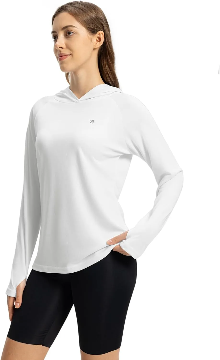 TBMPOY Womens UPF 50  Sun Protection Hoodie Shirt Long Sleeve Fishing Hiking Outdoor UV Shirt Lightweight