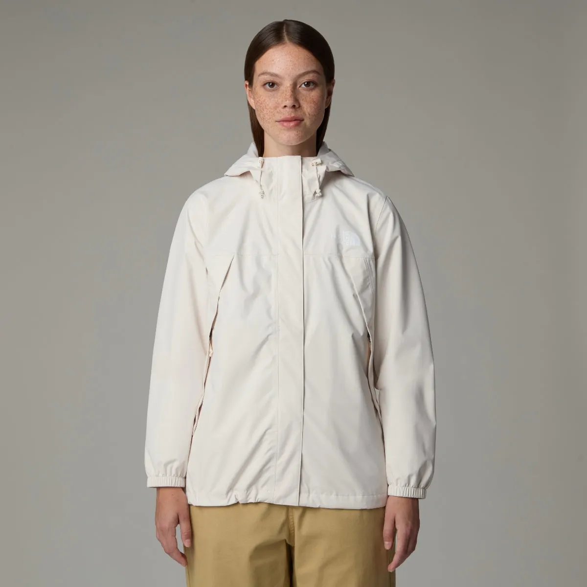 The North Face Antora Waterproof Women's Jacket | White Dune