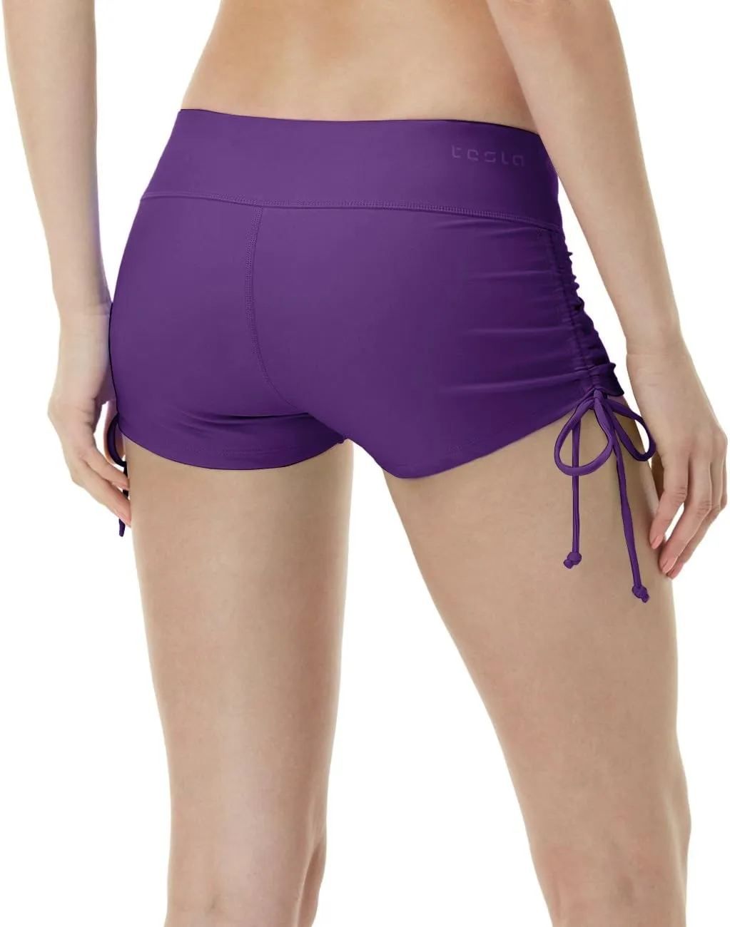 TSLA Women's Swim Shorts, Quick Dry Water Beach Board Short, Tankini Bathing Athletic Swimsuit Bottoms