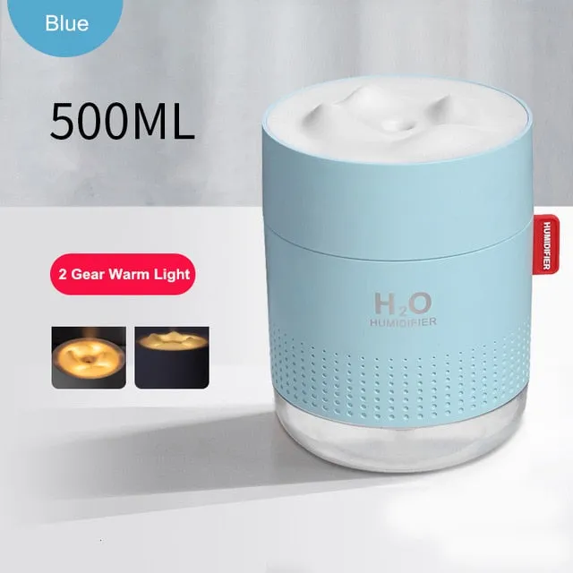 Wireless Air Humidifier USB Portable Aroma Diffuser 2000mAh Battery Rechargeable