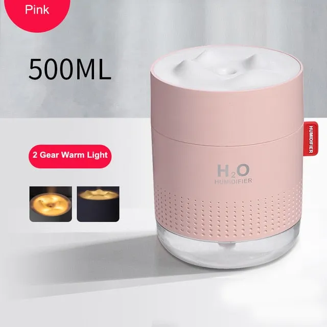 Wireless Air Humidifier USB Portable Aroma Diffuser 2000mAh Battery Rechargeable