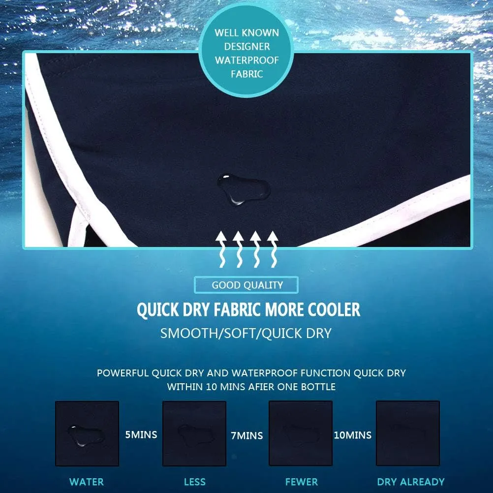 Women's Beach Shorts Quick Dry with Pockets- Summer Swimmwear Shorts